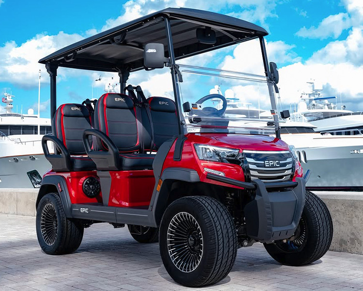 EPIX E40FX Golf Cart in Red