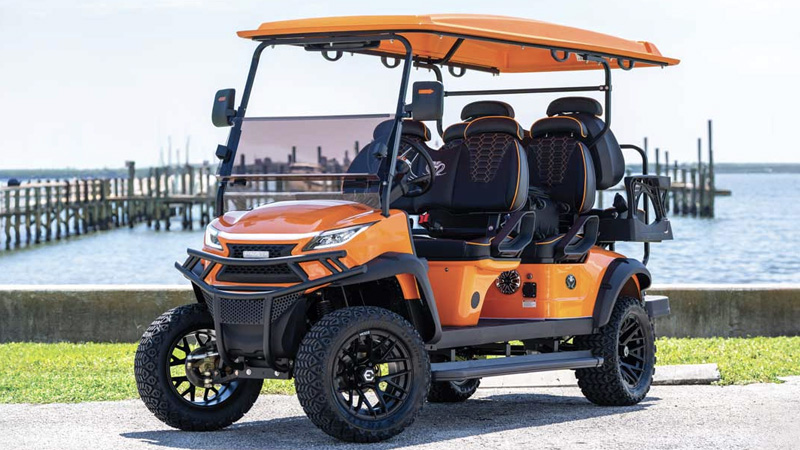 Venom Strike 6 Seater Cart in Orange Color