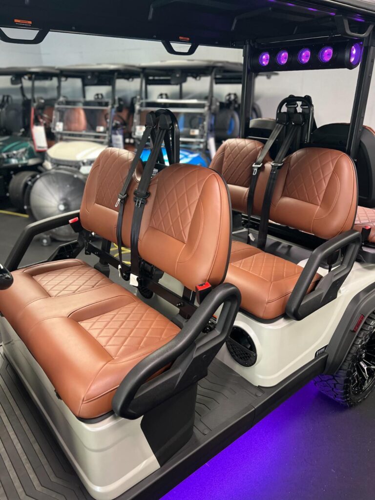 2026 ICON i60LX - White - Brown Seats - Joe's Carts